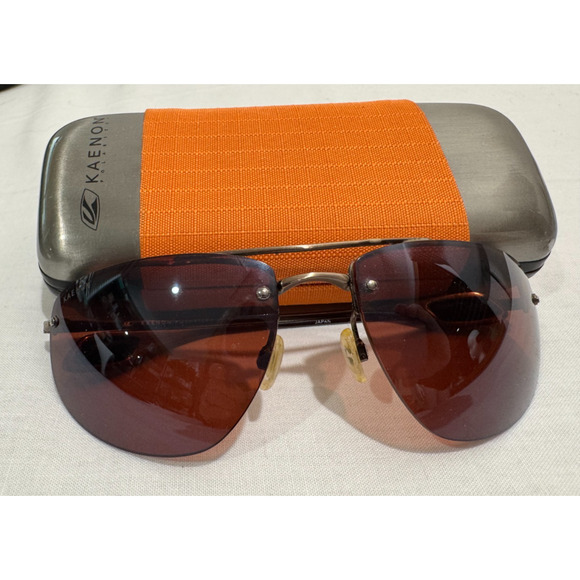 Kaenon Spindle Rimless Sunglasses Japan SR-91 Polarized with Case - Picture 1 of 9